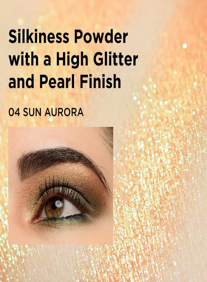 تاتش إن سول ظلال عيون لامعة من تاتش إن سول ميتاليست (رقم 4 صن أورورا) - بودرة الماس واللؤلؤ لإطلالة ثلاثية الأبعاد - بريق ساحر - Image 4